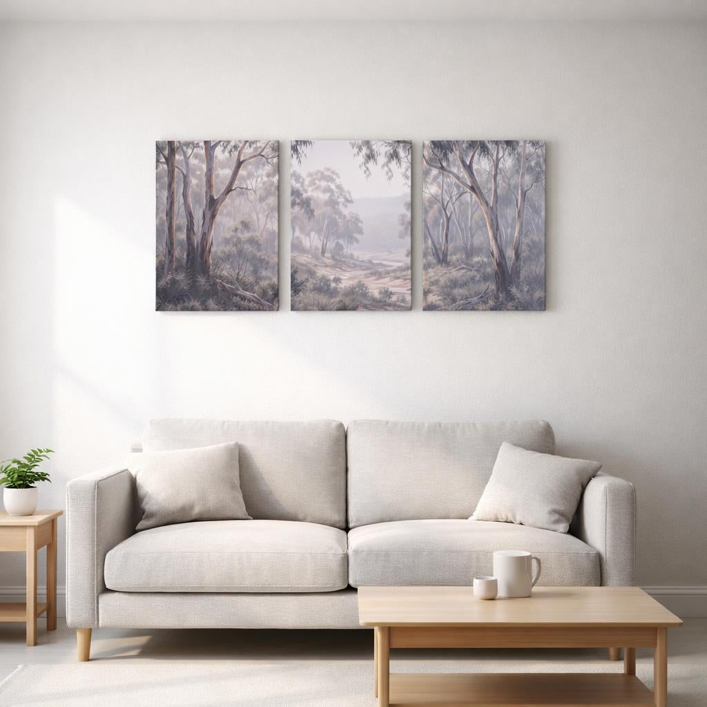Gum Creek - Australian Bushland 3 Piece Canvas Set