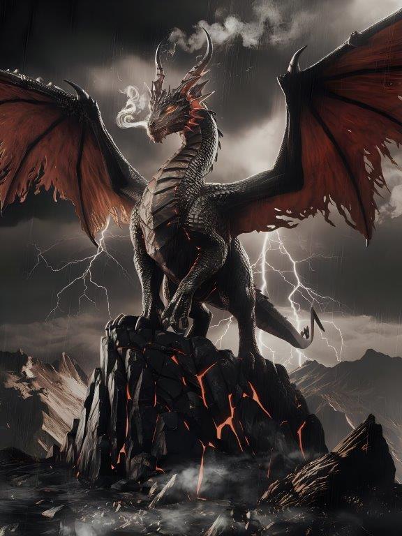 Skarnak the Stormforged Tyrant - Canvas Wall Art Print