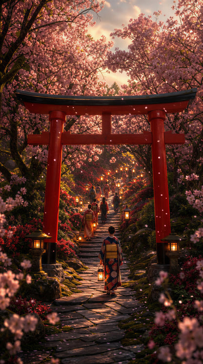 Through the Blossom Gate - Canvas Wall Art Print