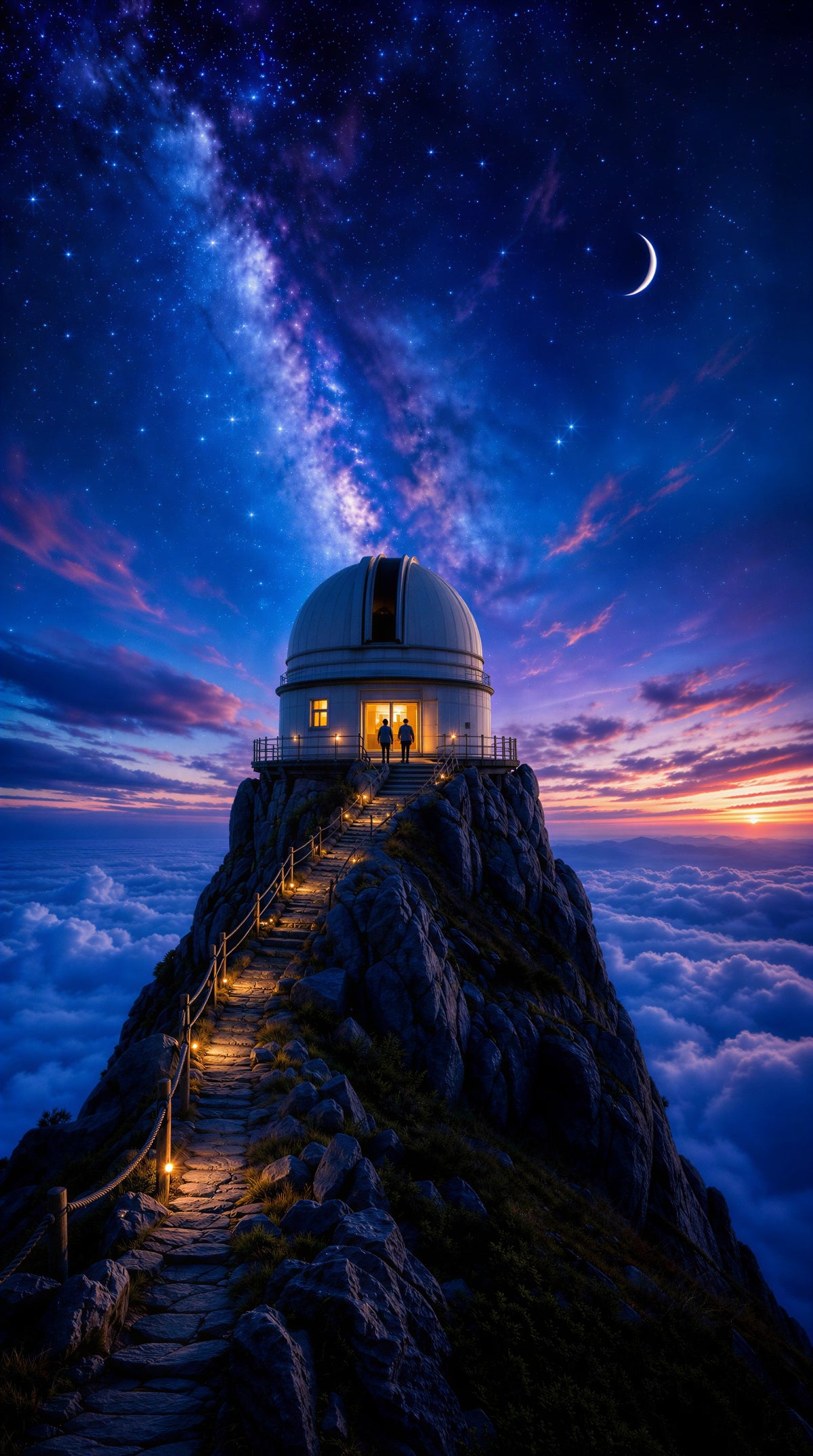 Where the Stars begin - Canvas Wall Art Print